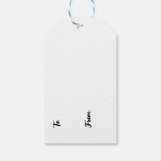 Christmas Pudding Gift Label Cadeaulabel (Achterkant)