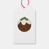 Christmas Pudding Illustrative Art Cadeaulabel (Voorkant)