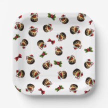 Christmas Pudding Paper Bord