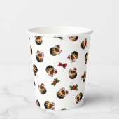 Christmas Pudding Paper Cup Papieren Bekers (Achterkant)