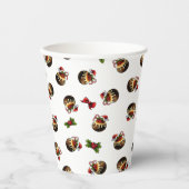 Christmas Pudding Paper Cup Papieren Bekers (Voorkant)