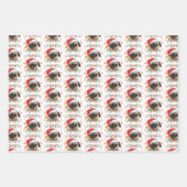 Christmas Pug Dog Pattern Inpakpapier Vel (Voorkant)