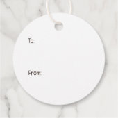 Christmas Pug Dogs Bedankjes Labels (Achterkant)