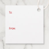 Christmas Pug Dogs Bedankjes Labels (Achterkant)