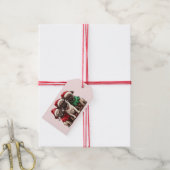 Christmas Pug Dogs Cadeaulabel (Met Touw)