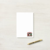 Christmas Pug Dogs Post-it® Notes (Op bureau)