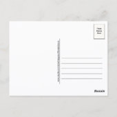 Christmas Pug Postcard Cozy Holiday Evening Briefkaart (Achterkant)