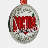 CHRISTMAS PULMONOLOGY DOCTOR PULMONOLOGIST METALEN ORNAMENT (Rechts)