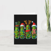 Christmas Pun Ckle Lights Funny Vegetable Holiday  Kaart (Voorkant)