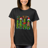Christmas Pun Ckle Lights Funny Vegetable Holiday T-shirt (Voorkant)
