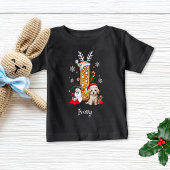 Christmas Puppy Gingerbread Naam Letter I Jongen