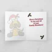 Christmas Puppy Holiday Kaart (Binnen)