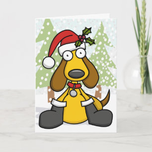 Christmas Puppy Holiday Kaart