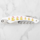 CHRISTMAS PUPPY IN SANTA HAT CHRISTMAS CORKSCREW KURKENTREKKER (Voorkant)