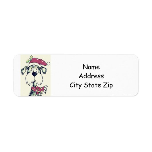**CHRISTMAS PUPPY** RETURADRES ETIKET (Voorkant)