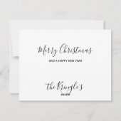 Christmas Puppy Santa Claus Black Labrador Feestdagenkaart (Achterkant)