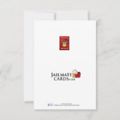 CHRISTMAS QUARENTINE LOCKDOWN -JAILMATECARDS BEDANKKAART (Achterkant)