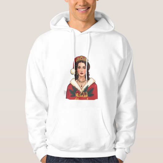 Christmas Queen in Her Element Hoodie (Voorkant)