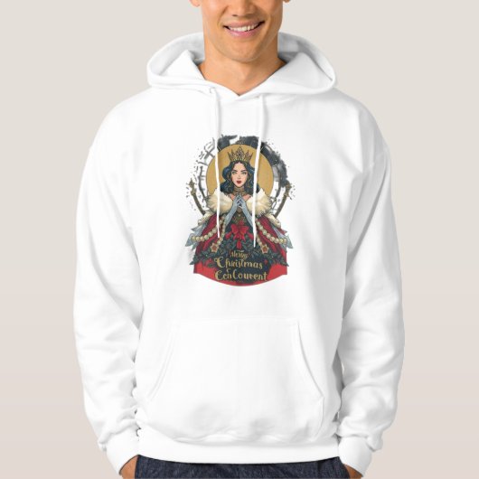 Christmas Queen in Her element Hoodie (Voorkant)