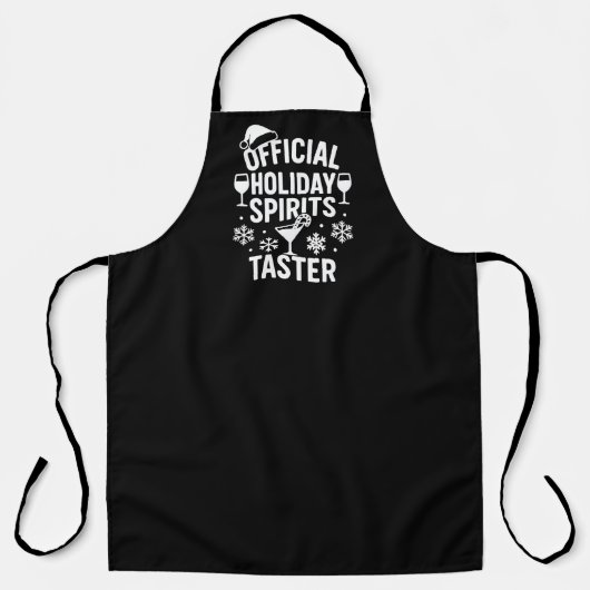 Christmas quote funny party spirits taster black schort (Voorkant)