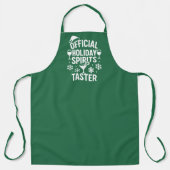 Christmas quote funny party spirits taster green schort (Voorkant)