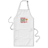 Christmas quote funny party spirits taster lang schort (Voorkant)