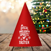 Christmas quote funny party spirits taster red feesthoedjes