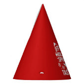 Christmas quote funny party spirits taster red feesthoedjes (Links)