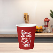 Christmas quote funny party spirits taster red papieren bekers