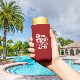 Christmas quote funny party spirits taster red seltzer blikjeskoeler