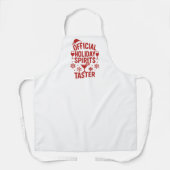 Christmas quote funny party spirits taster schort (Voorkant)