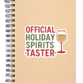 Christmas quote funny party spirits taster sticker