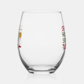 Christmas quote funny party spirits taster wijnglas zonder voet (Links)