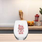 Christmas quote funny party spirits taster wijnglas zonder voet