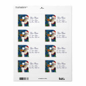 CHRISTMAS R LETTER/SANTA CLAUS BUGLER ETIKET (Full Sheet)