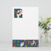 CHRISTMAS R LETTER/SANTA CLAUS BUGLER MONOGRAM BRIEFPAPIER (Staand voorkant)