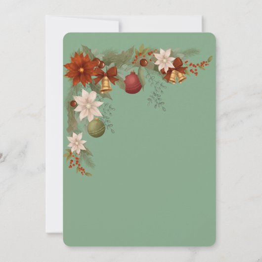 Christmas Rabbit Peter Vintage Invitation Kaart (Achterkant)