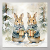Christmas Rabbit Poster (Voorkant)