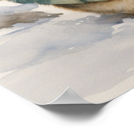 Christmas Rabbit Poster (Hoek)