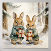Christmas Rabbit Poster (Voorkant)