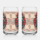 Christmas Raccoon Cocoa Cheer Blikvorm Glas (Rechts)