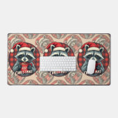 Christmas Raccoon Cocoa Cheer Bureaumat (Keyboard & Muis)