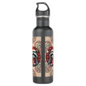 Christmas Raccoon Cocoa Cheer Waterfles (Achterkant)