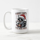 Christmas Raccoon Ik ben een Feral Gag Gift gewees Koffiemok (Links)