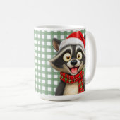 Christmas Raccoon Koffiemok (Voorkant rechts)