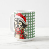 Christmas Raccoon Koffiemok (Voorkant links)