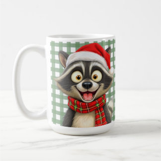 Christmas Raccoon Koffiemok