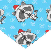 Christmas Raccoon Pattern Wildlife Natuur Korte Tafelloper (Hoek)