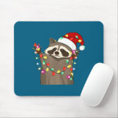 Christmas Racoon Swea,funny Christmas Lights Racco Muismat (Met muis)