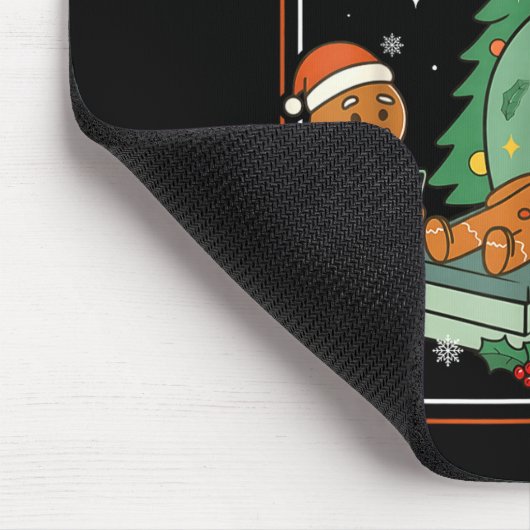 Christmas Radiology Tech Funny Gingerbread Man Rad Muismat (Hoek)